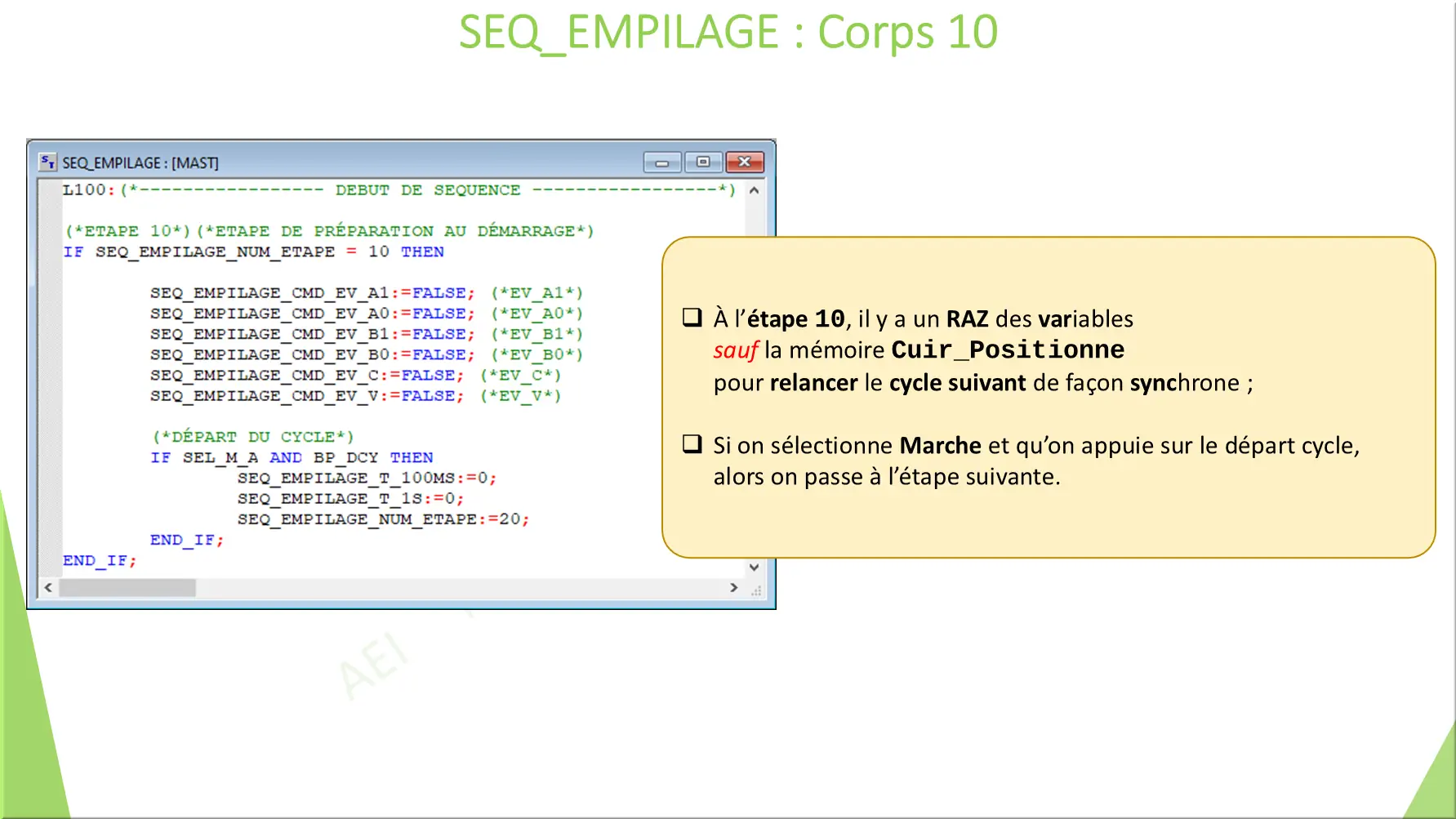 SEQ_EMPILAGE : Corps 10